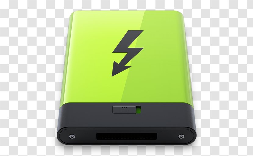 Smartphone Electronic Device Gadget Multimedia - Backup - Green Thunderbolt Transparent PNG