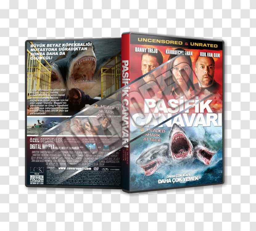 DVD STXE6FIN GR EUR 3-Headed Shark Attack 2-Headed Film Series - Dvd Transparent PNG