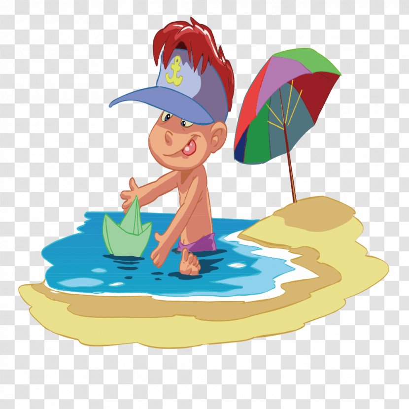54 Cards Boat Computer File - Fictional Character - Children Playing Beach Transparent PNG