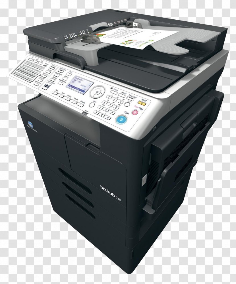Photocopier Konica Minolta Multi-function Printer Laser Printing - Lexmark Transparent PNG