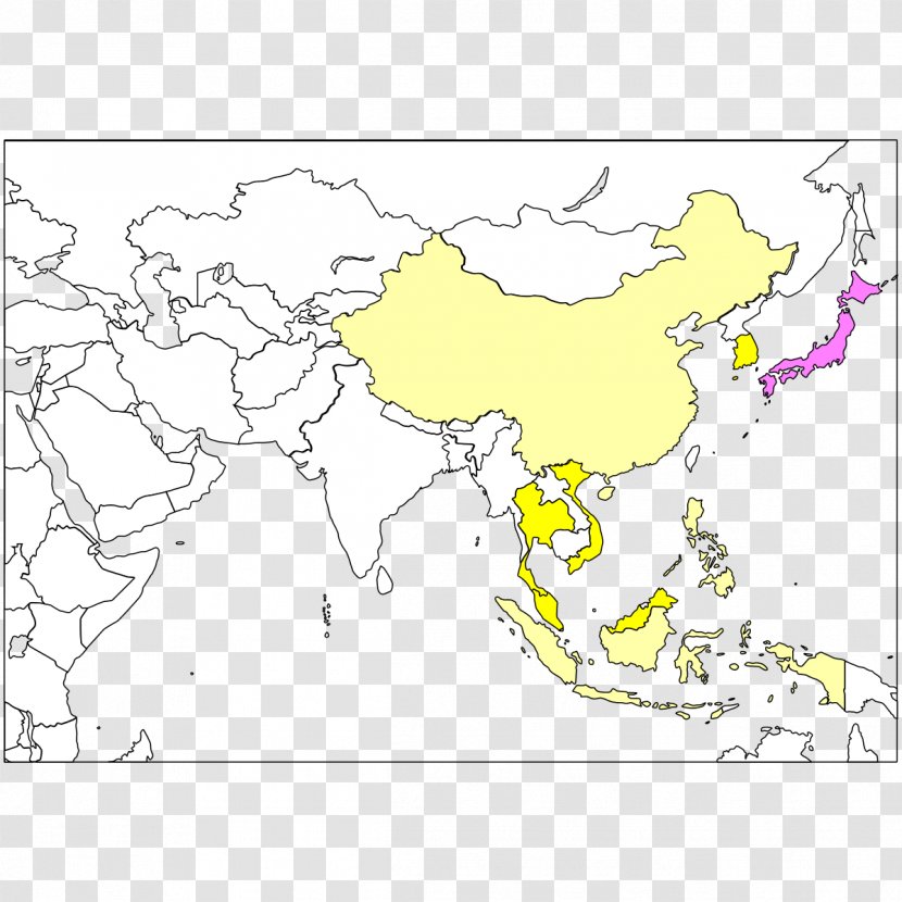 Southeast Asia Blank Map World Transparent PNG
