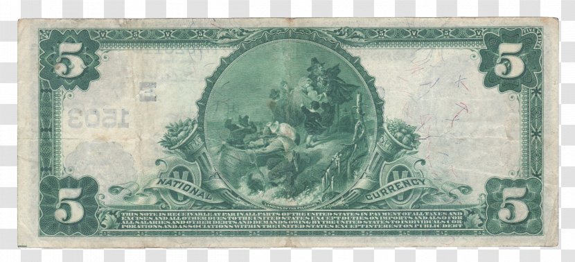 Banknote United States Five-dollar Bill Dollar Currency - National Bank Note Transparent PNG