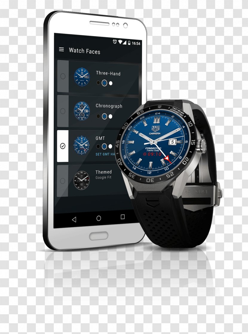 Smartwatch TAG Heuer Connected Wear OS - Android - Watches Transparent PNG