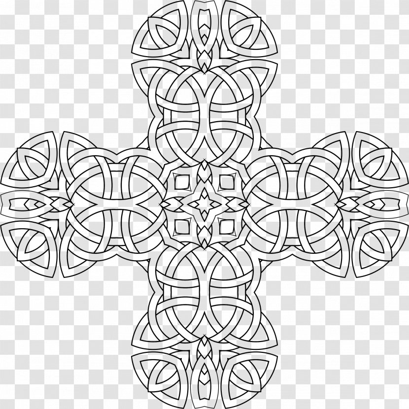 Celtic Cross Knot Celts Pattern - Symmetry - Knots Transparent PNG