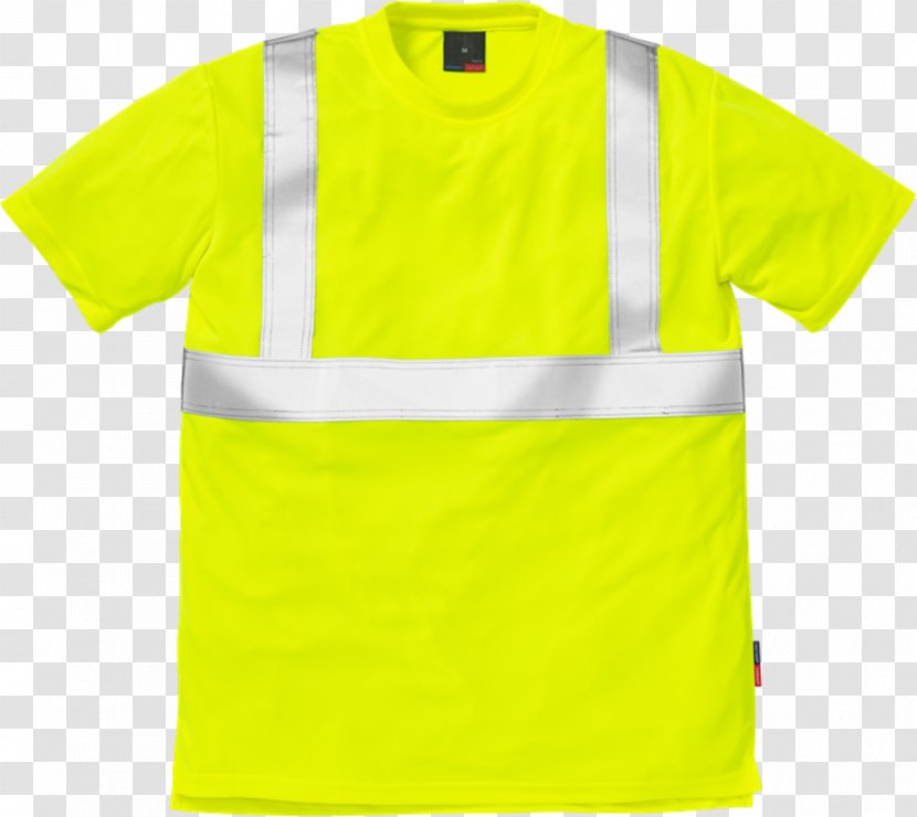 T-shirt Fristad High-visibility Clothing Workwear Sleeve - White Transparent PNG