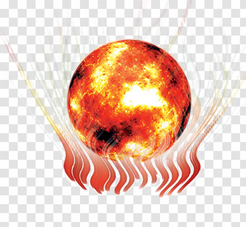Flame Icon - Red - Burning Fireball Transparent PNG