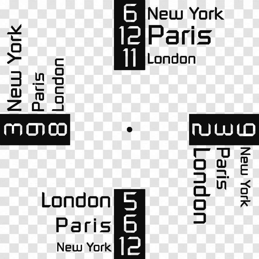 Clock Sticker Avenue De New-York Rue Londres New York City - Newyork Transparent PNG