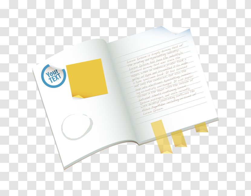 Paper Brand Yellow - Cartoon Books Transparent PNG