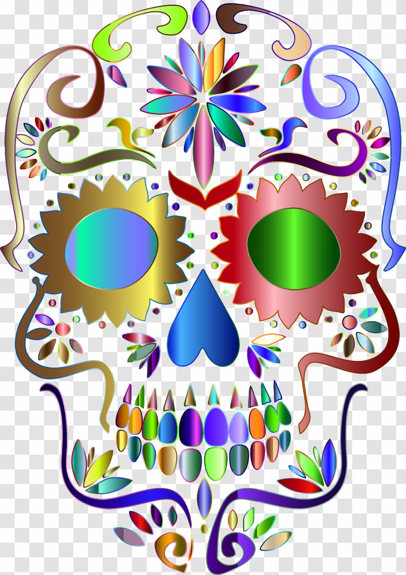 Calavera Skull Mexican Cuisine Clip Art - Bone - Sugar Transparent PNG