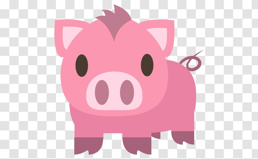 Emoji Pig Sticker Emoticon Heart Transparent PNG