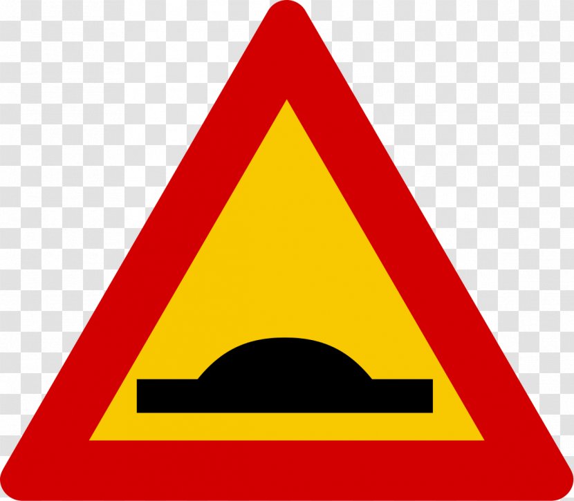 Traffic Sign Speed Bump Clip Art Warning Signage - Car Transparent PNG