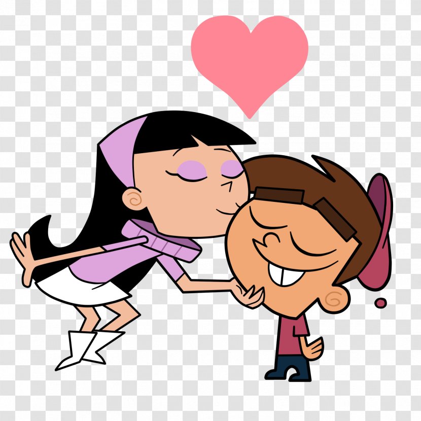 Timmy Turner Trixie Tang Tootie Kiss Frederator Studios - Flower Transparent PNG