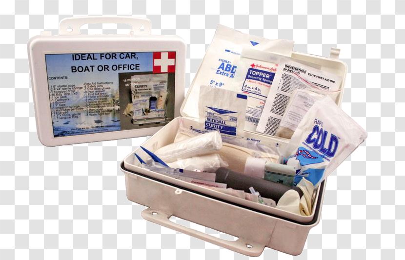 First Aid Kits Survival Kit Supplies Bandage Health Care - Plastic - White Gauze Transparent PNG