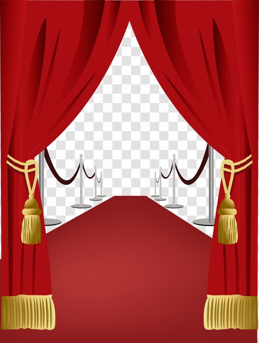 Curtain Red Carpet Light - Welcome Transparent PNG