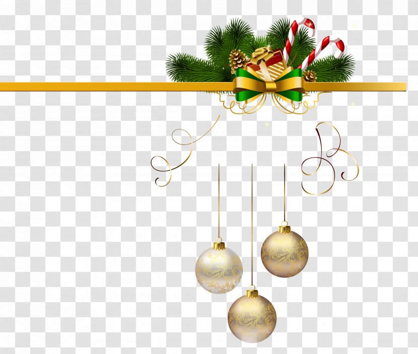 Christmas Ornament Santa Claus Gift - Decoration - Elements Transparent PNG