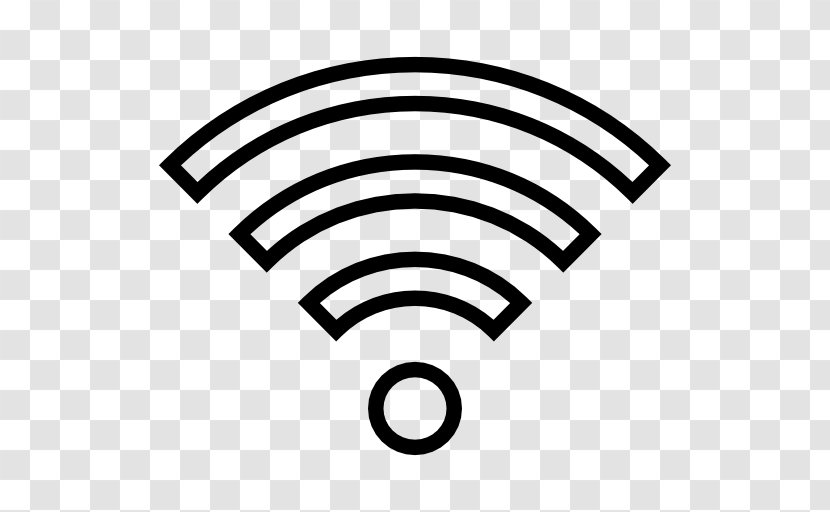 Wi-Fi Signal Wireless Network - Black And White Transparent PNG