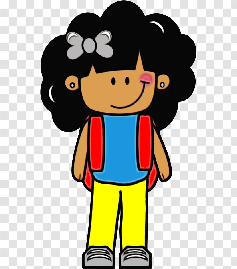 Cartoon Clip Art Cheek Child Smile - Wet Ink - Fictional Character Transparent PNG