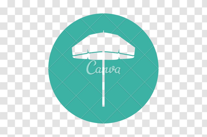 Green Teal Turquoise Circle - Beach Umbrella Transparent PNG