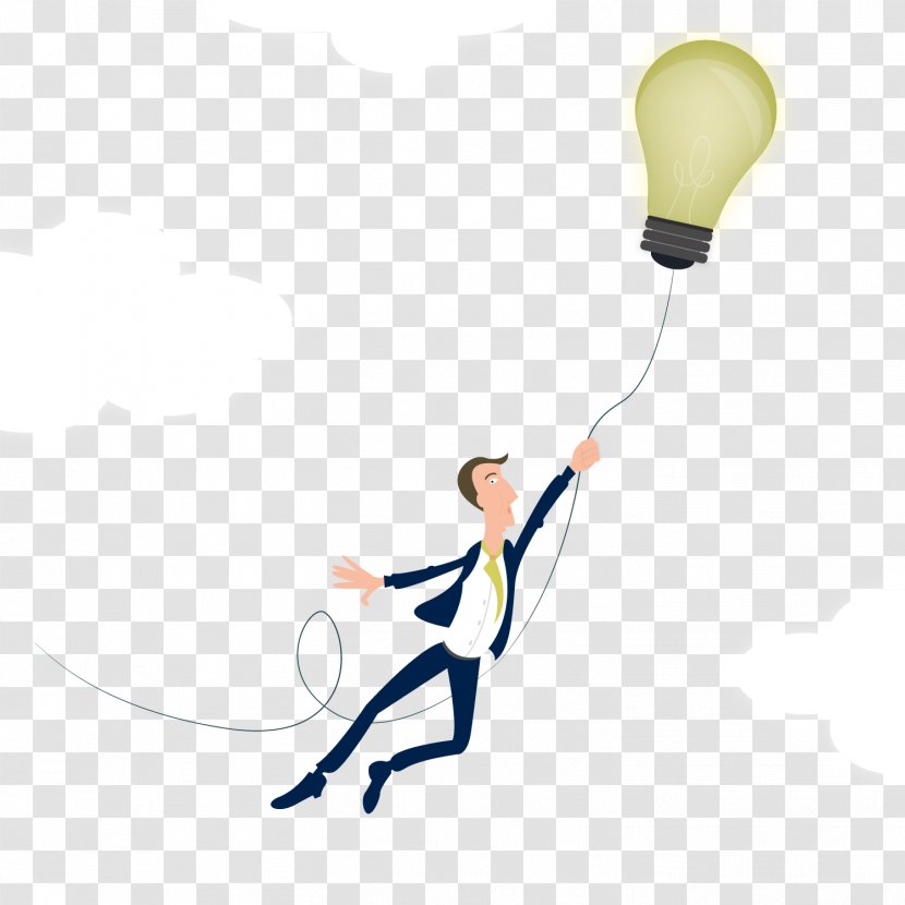 Incandescent Light Bulb Euclidean Vector - Business Thinking Transparent PNG