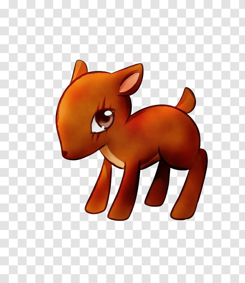 Watercolor Animal - Fawn - Pony Fox Transparent PNG