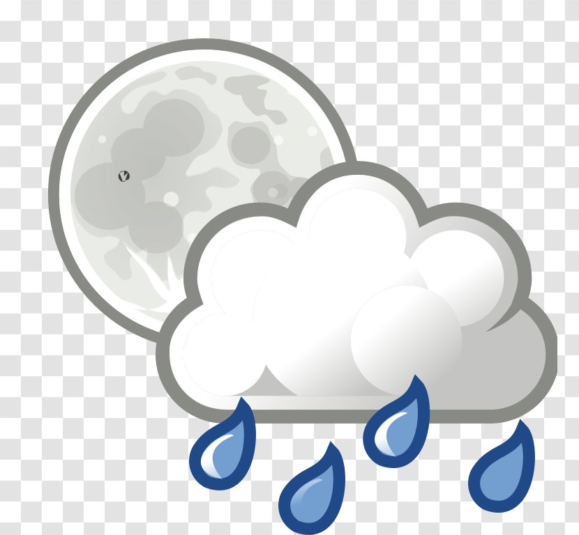 Rain Cloud Weather Thunderstorm Wind - Heart Transparent PNG
