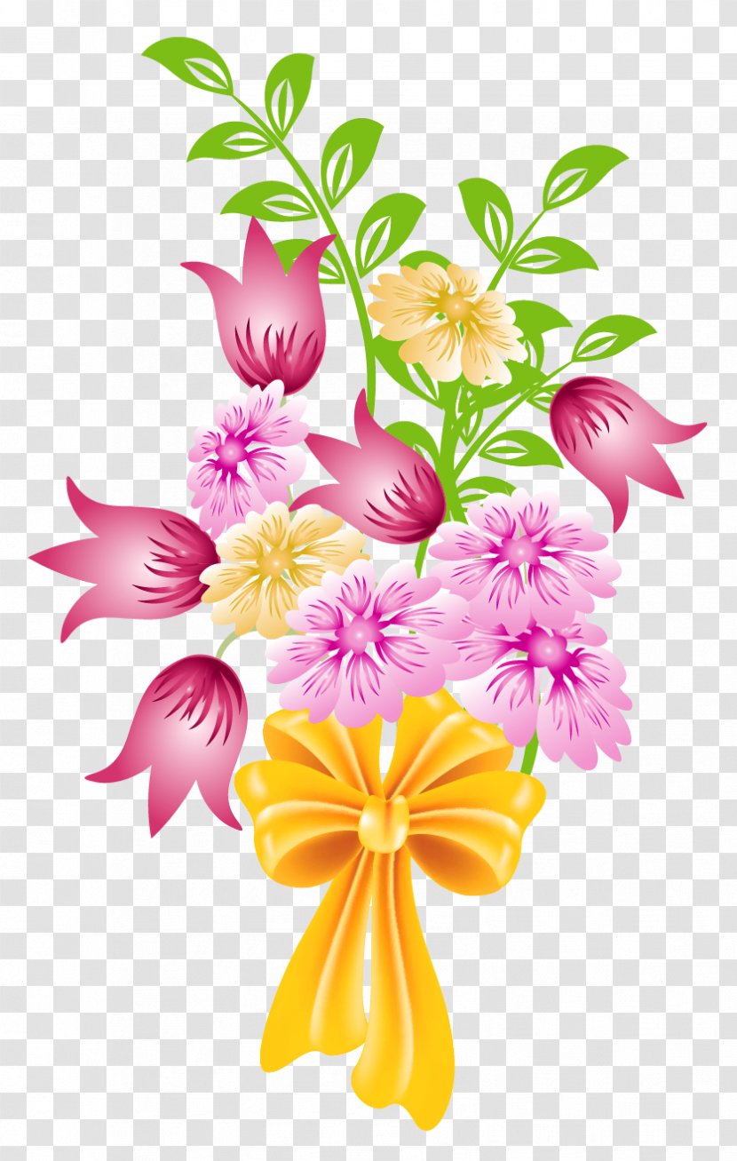 Flower Bouquet Clip Art - Gift - Bunches Cliparts Transparent PNG