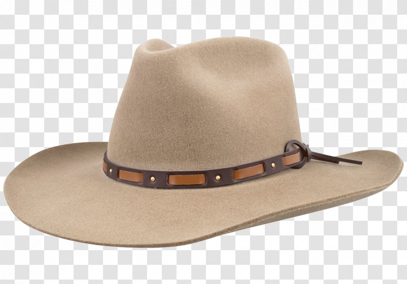 Cowboy Hat Stetson Straw Fedora - Headgear - Silk Belt Transparent PNG