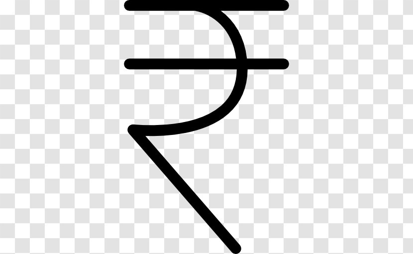Indian Rupee Currency Nepalese Money - Black Transparent PNG