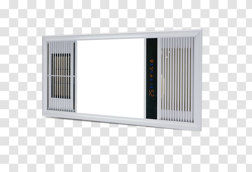 Window - Bathroom With One Side Ceiling Exhaust Fan And Light Transparent PNG