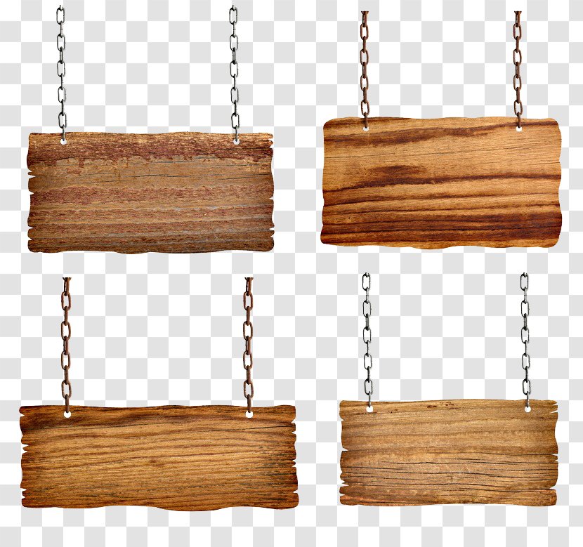 Sign Shutterstock - Nail - Chains Hanging Wooden Signs Picture Transparent PNG