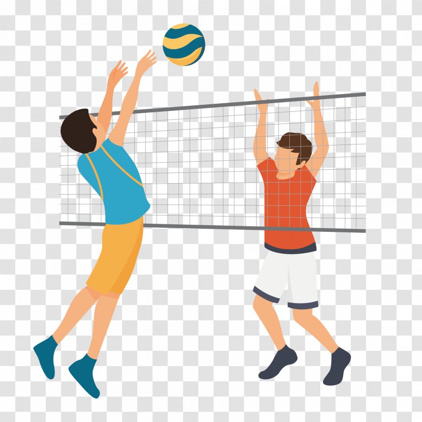 Euclidean Vector Volleyball Motion - Joint - Men's Transparent PNG