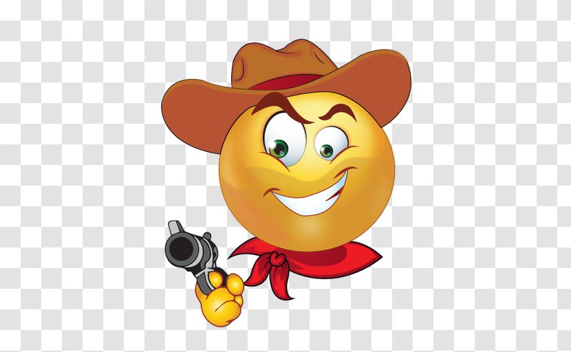 Sticker Smiley Emoticon Cowboy Emoji - Hat - Smile Transparent PNG