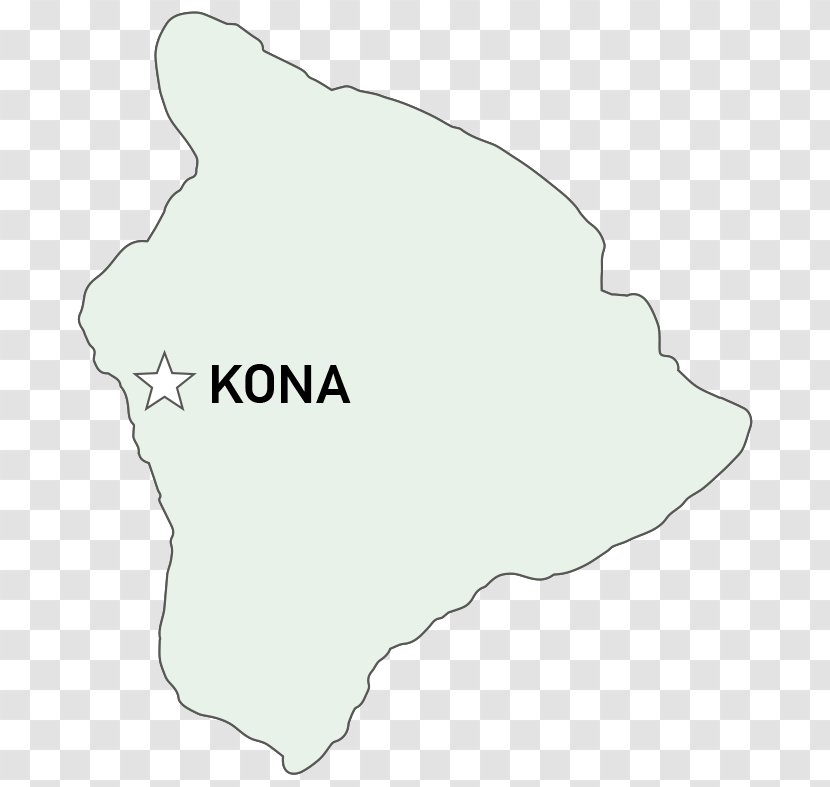 Product Design Font Animal - Area - Kona Ironman Map Transparent PNG