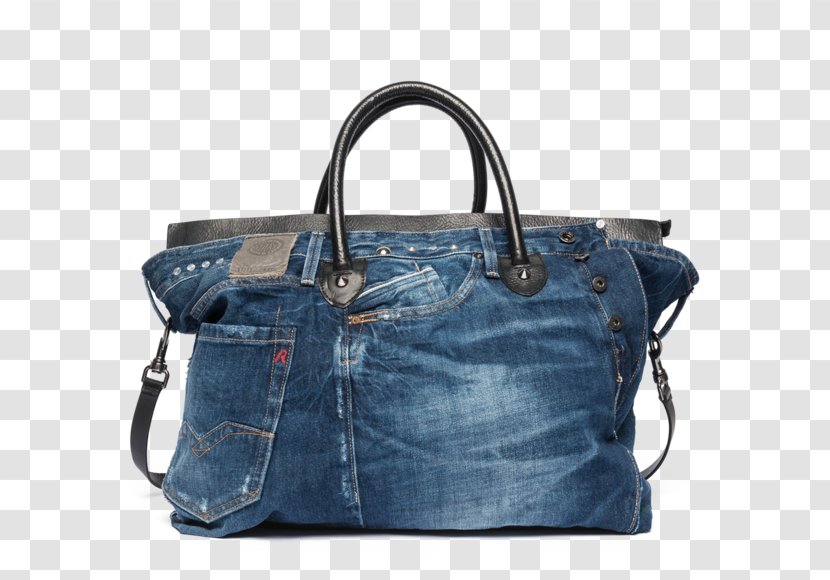Tote Bag Leather Handbag Jeans - Black Transparent PNG