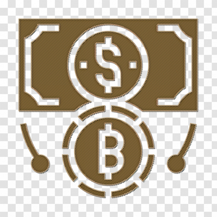 Exchange Rate Icon Bitcoin Icon Blockchain Icon Transparent PNG