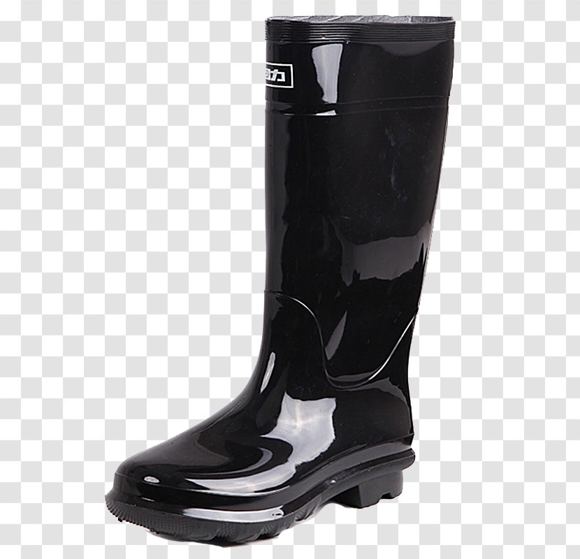 Riding Boot Shoe Wellington Steel-toe - Cowboy - Black Rubber Boots Transparent PNG