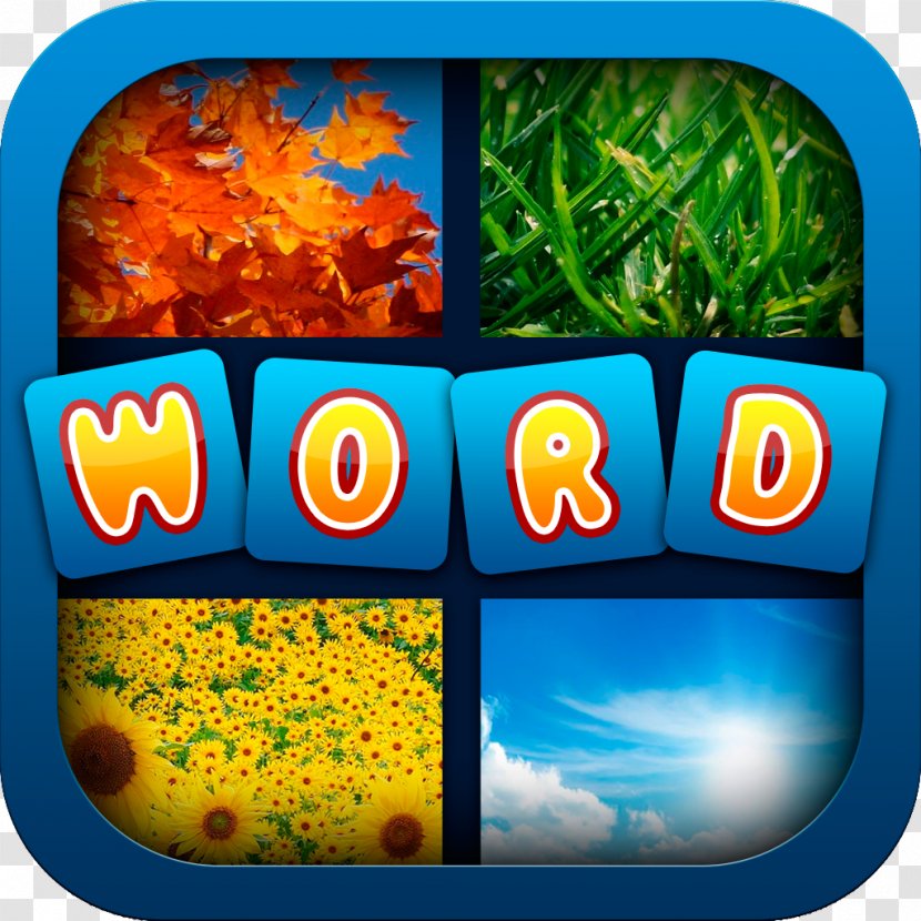 App Store 4 Pics 1 Word Chart - Yellow - Apple Transparent PNG