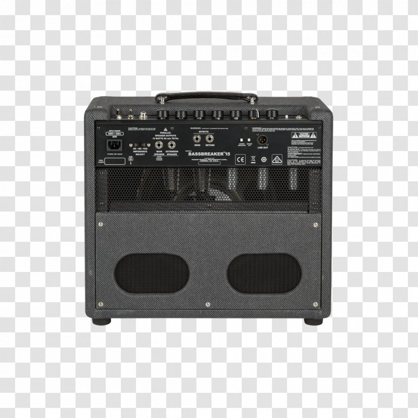Guitar Amplifier Fender Bassbreaker 15 Combo Bassman - Electronic Instrument Transparent PNG