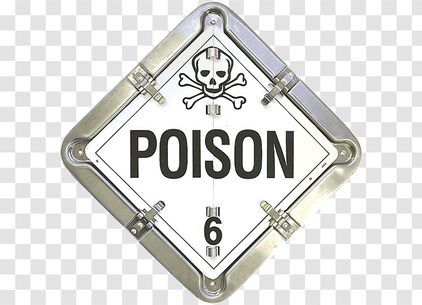 United States Department Of Transportation Placard Poison HAZMAT Class 6 Toxic And Infectious Substances Hazard Transparent PNG