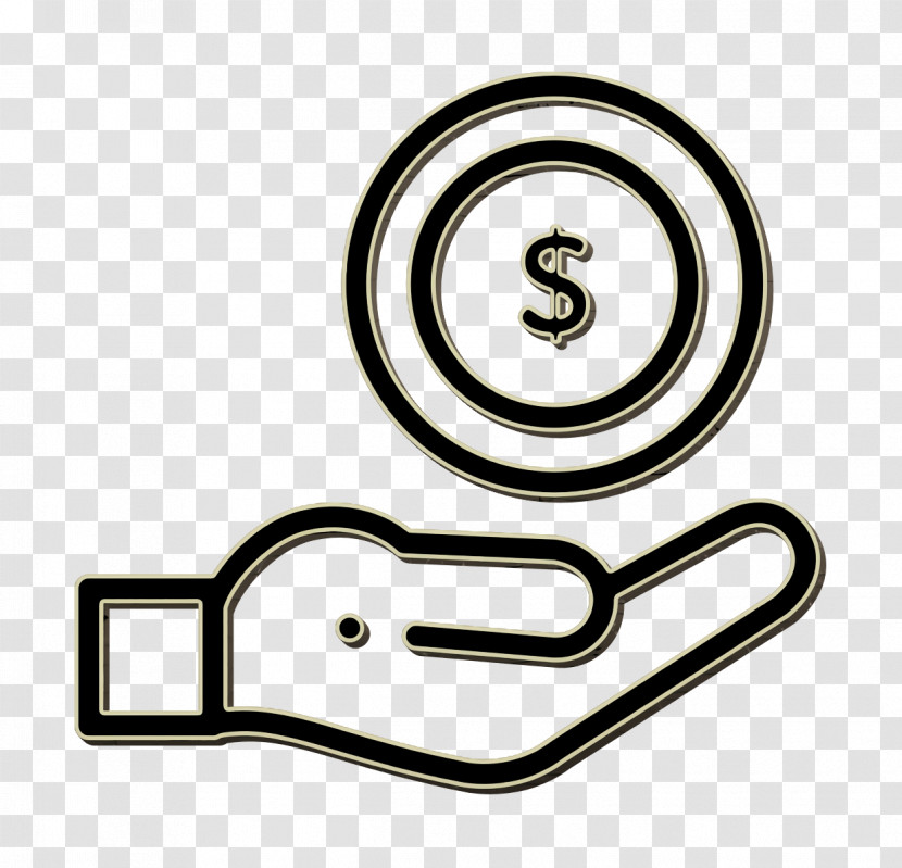 Hand Icon Coin Icon Online Shopping Icon Transparent PNG
