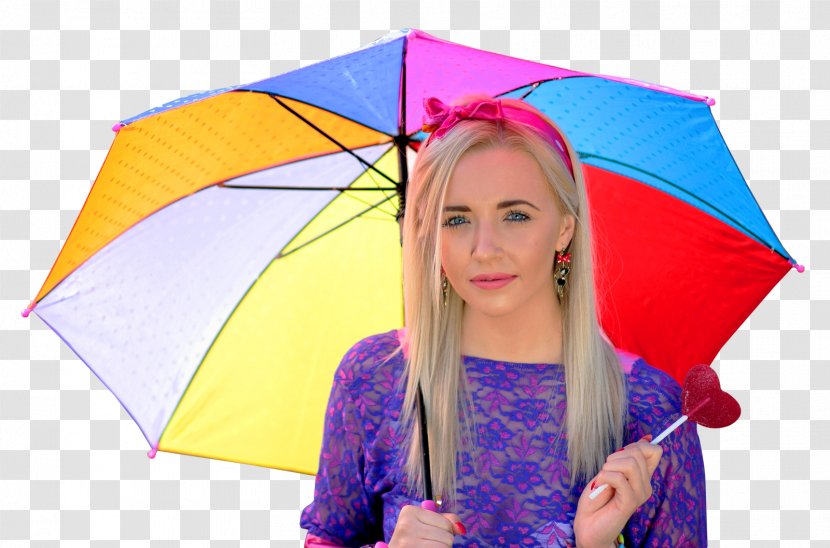 Umbrella Woman - Flower - Young Happy With Transparent PNG
