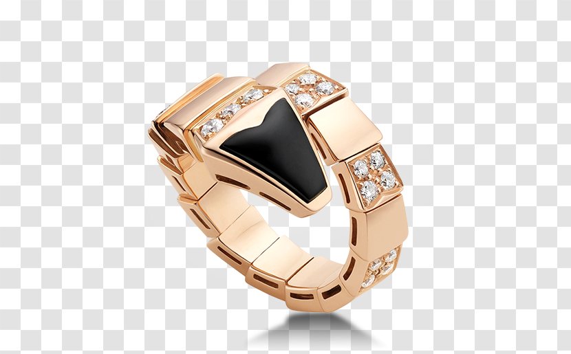 Bulgari Ring Jewellery Gold Diamond - Crystal Transparent PNG