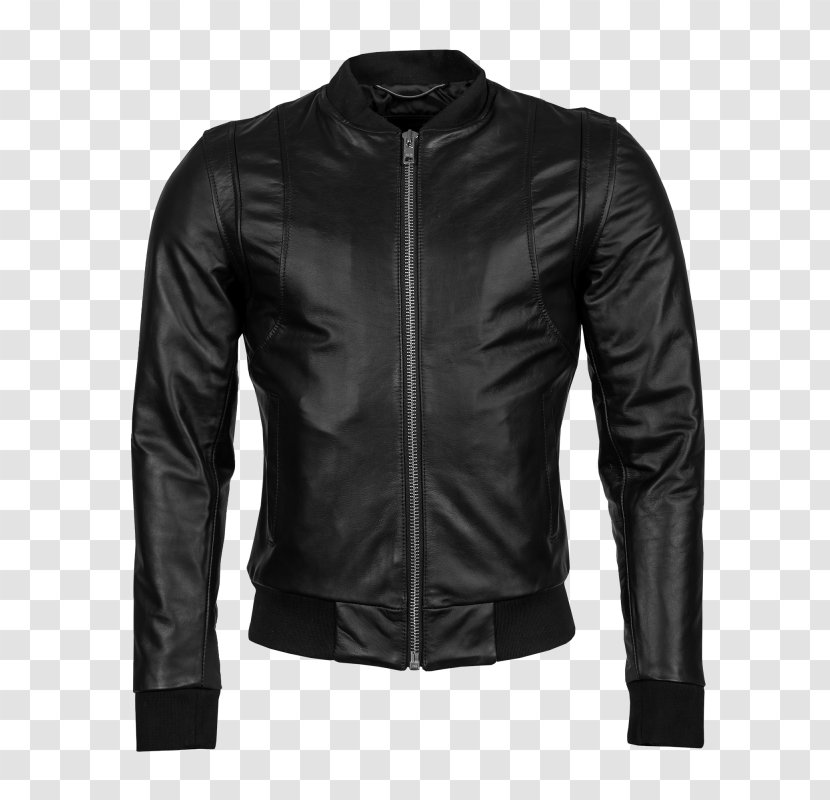 Leather Jacket Flight Coat - Luxury Goods Transparent PNG