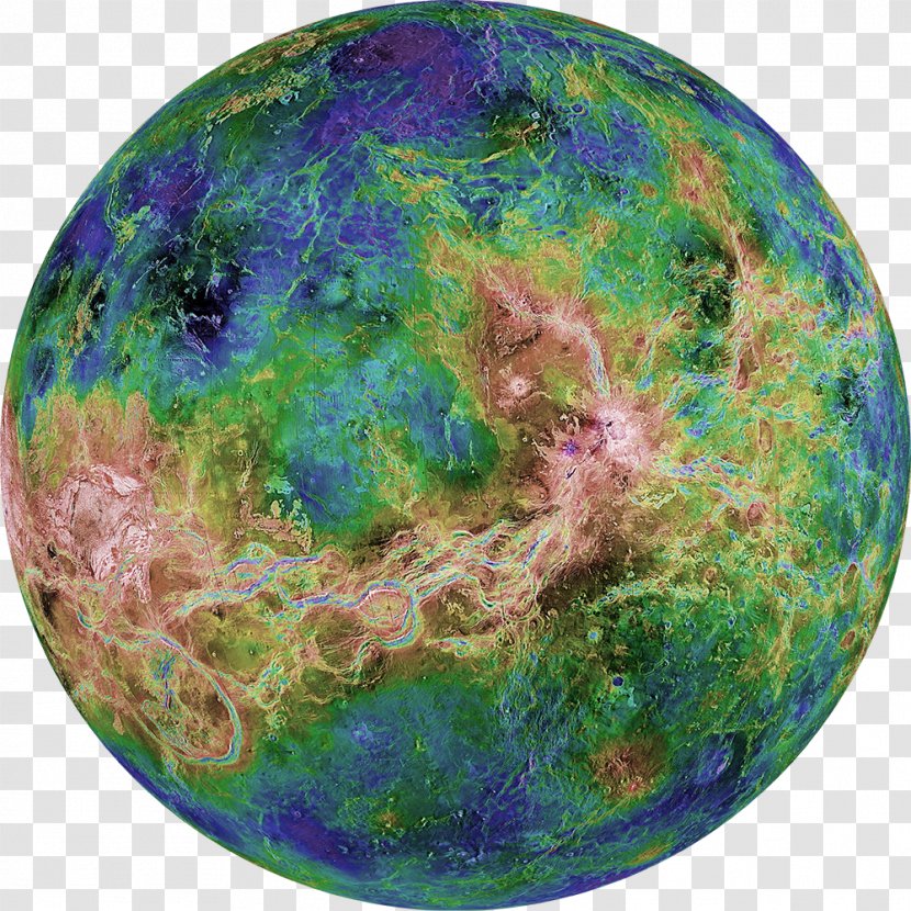 Magellan Pioneer Venus Project Planet Surface Features Of - Sphere Transparent PNG
