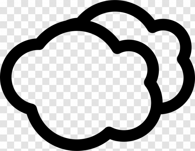 Cloud Computing Symbol Clip Art - Black And White Transparent PNG