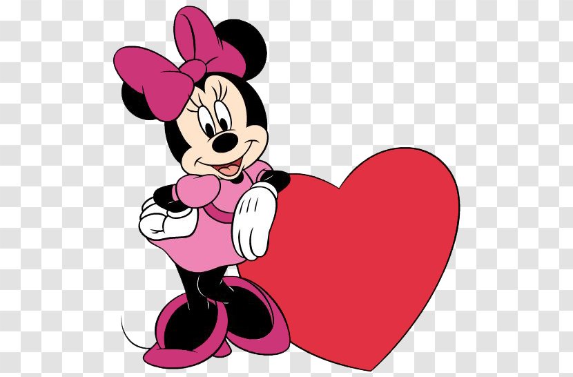 Minnie Mouse Mickey Daisy Duck Valentine's Day Clip Art - Frame Transparent PNG