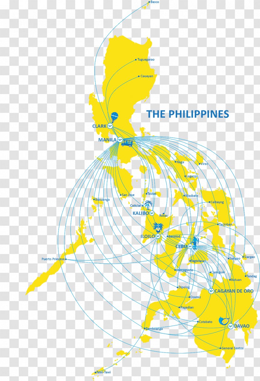 Philippines Map Royalty-free Clip Art - Yellow - Mobile Terminal Transparent PNG