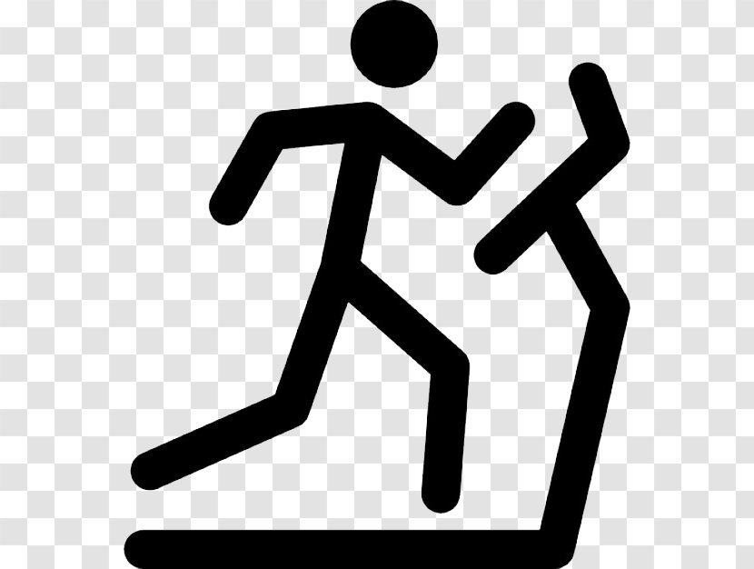 Treadmill Running Exercise Stick Figure - Silhouette Transparent PNG