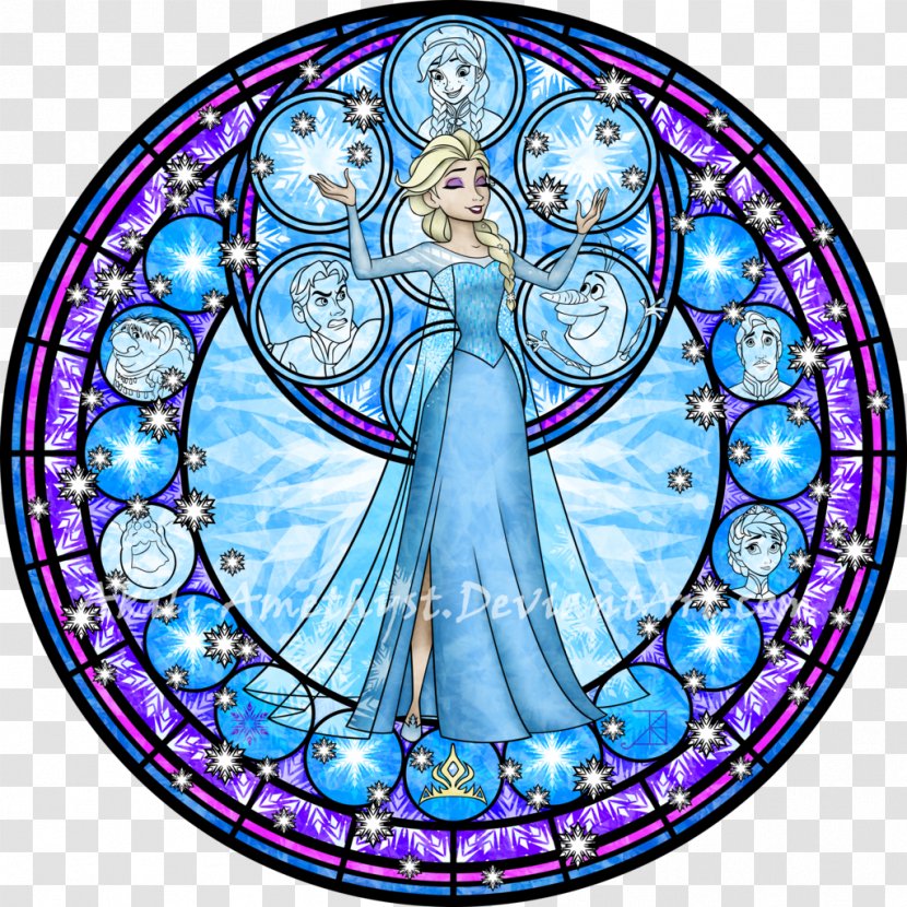 Elsa Kingdom Hearts III Belle Princess Aurora - Window - Stain Vector Transparent PNG