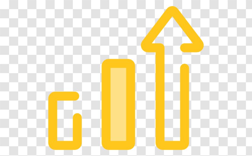 Growth Arrow - Symbol - Yellow Transparent PNG